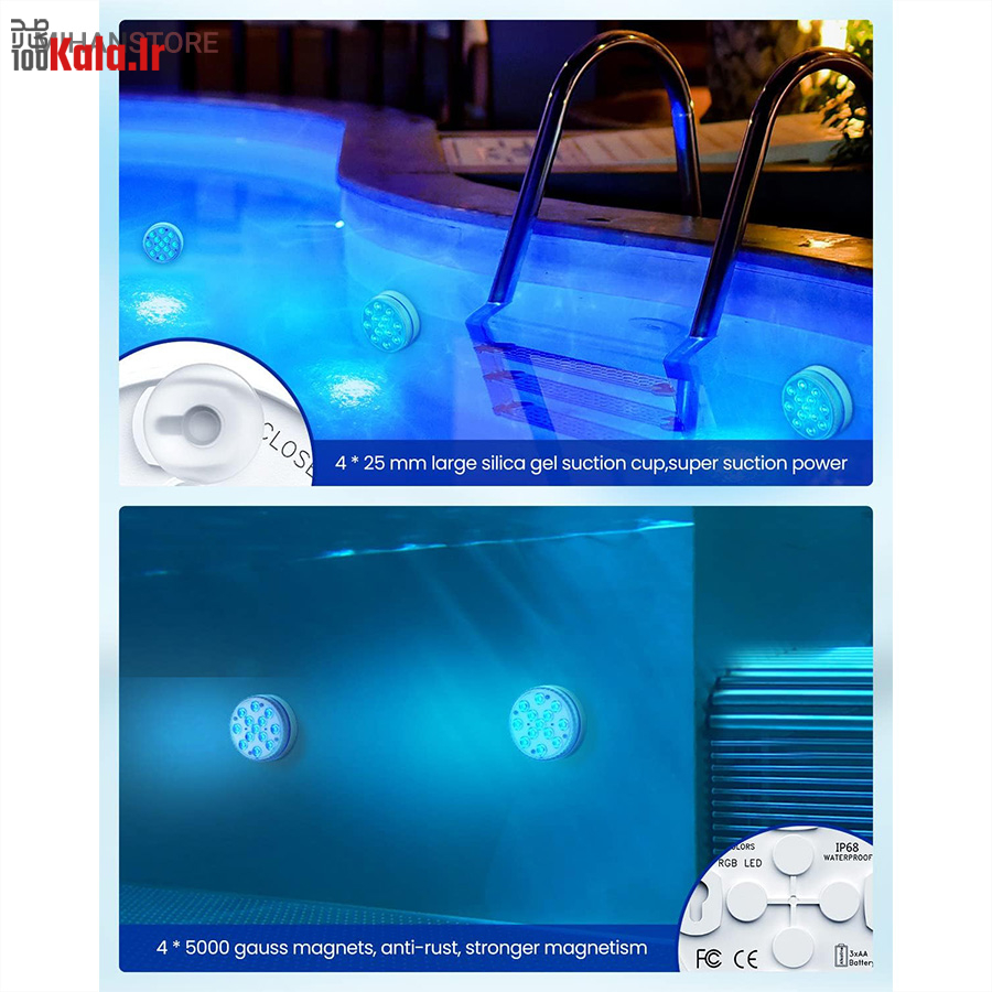 چراغ LED ریموت دار ضد آب 13 چراغ LED ریموت دار ضد آب - Image 13