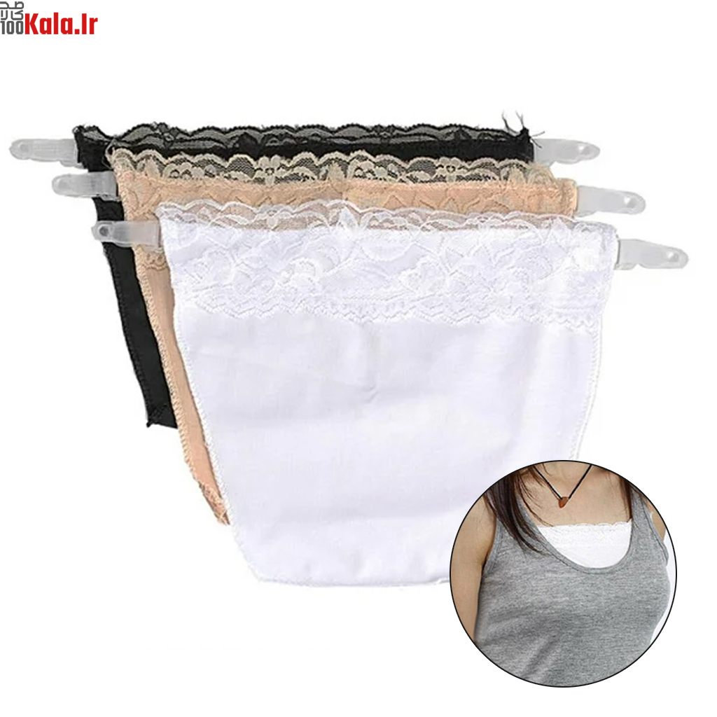 یقه پوش 3 عددی مدل Cami Secret 1 یقه پوش 3 عددی مدل Cami Secret