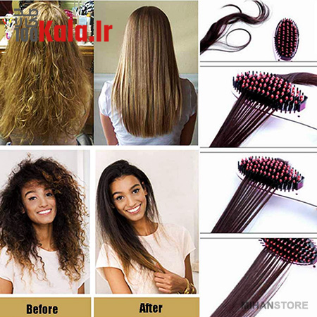 برس حرارتی صاف کننده مو 8 برس حرارتی صاف کننده مو