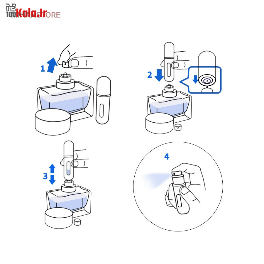 اتومایزر شارژی عطر و ادکلن 33 اتومایزر شارژی عطر و ادکلن - Image 33