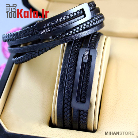 دستبند چرم طرح Gucci 5 دستبند چرم طرح Gucci - Image 5