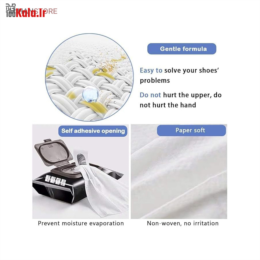 دستمال مرطوب خودرو و کفش (80 عددی) 4 دستمال مرطوب خودرو و کفش (80 عددی) - Image 4