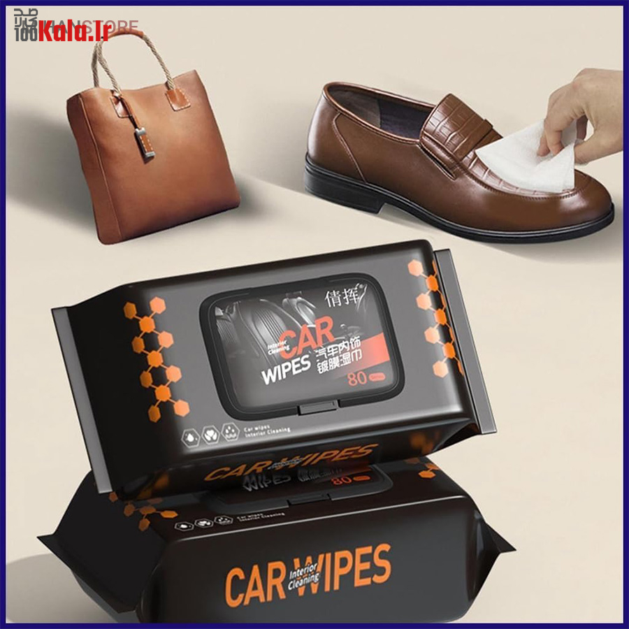 دستمال مرطوب خودرو و کفش (80 عددی) 8 دستمال مرطوب خودرو و کفش (80 عددی) - Image 8