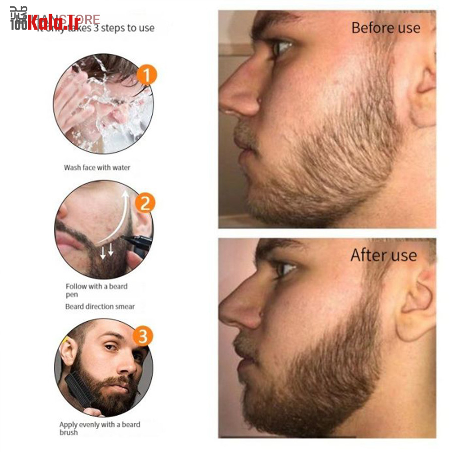 قلم هاشور حرفه ای ریش، مو و ابرو BEARD PEN 11 قلم هاشور حرفه ای ریش، مو و ابرو BEARD PEN - Image 11