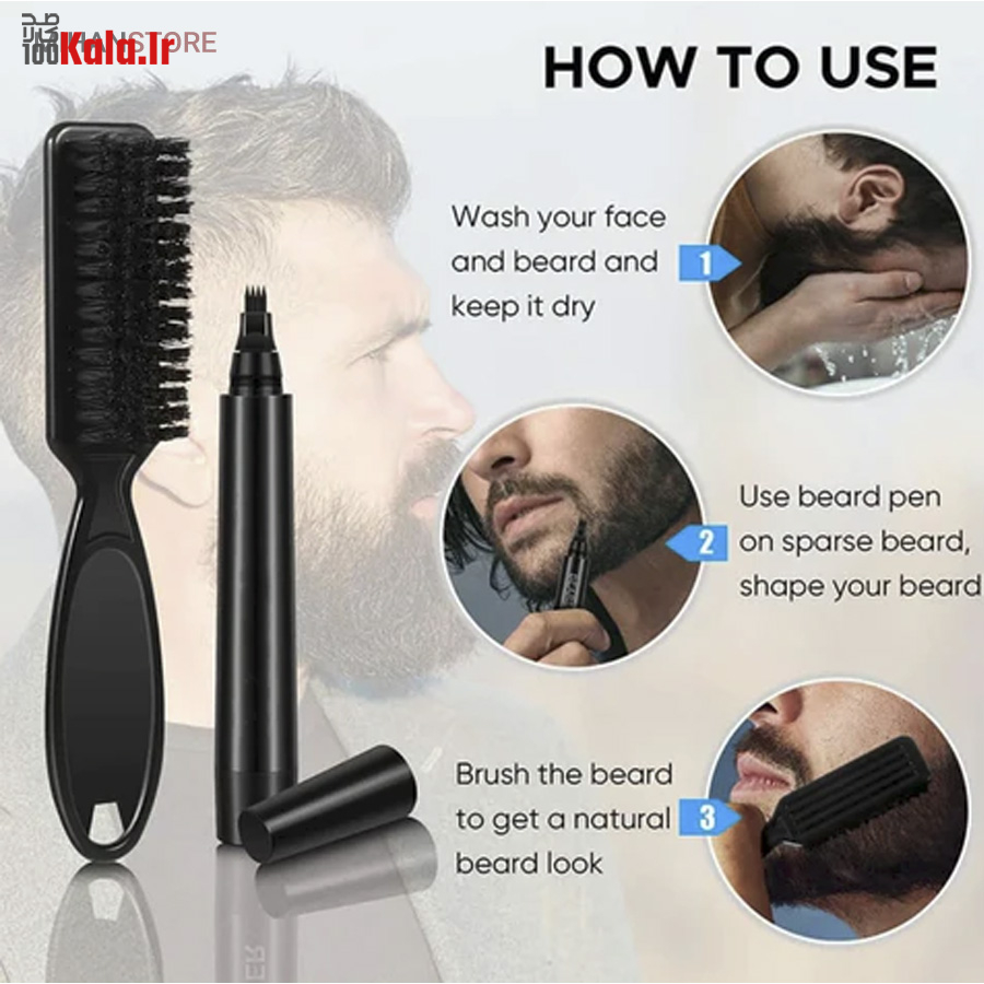 قلم هاشور حرفه ای ریش، مو و ابرو BEARD PEN 23 قلم هاشور حرفه ای ریش، مو و ابرو BEARD PEN - Image 23
