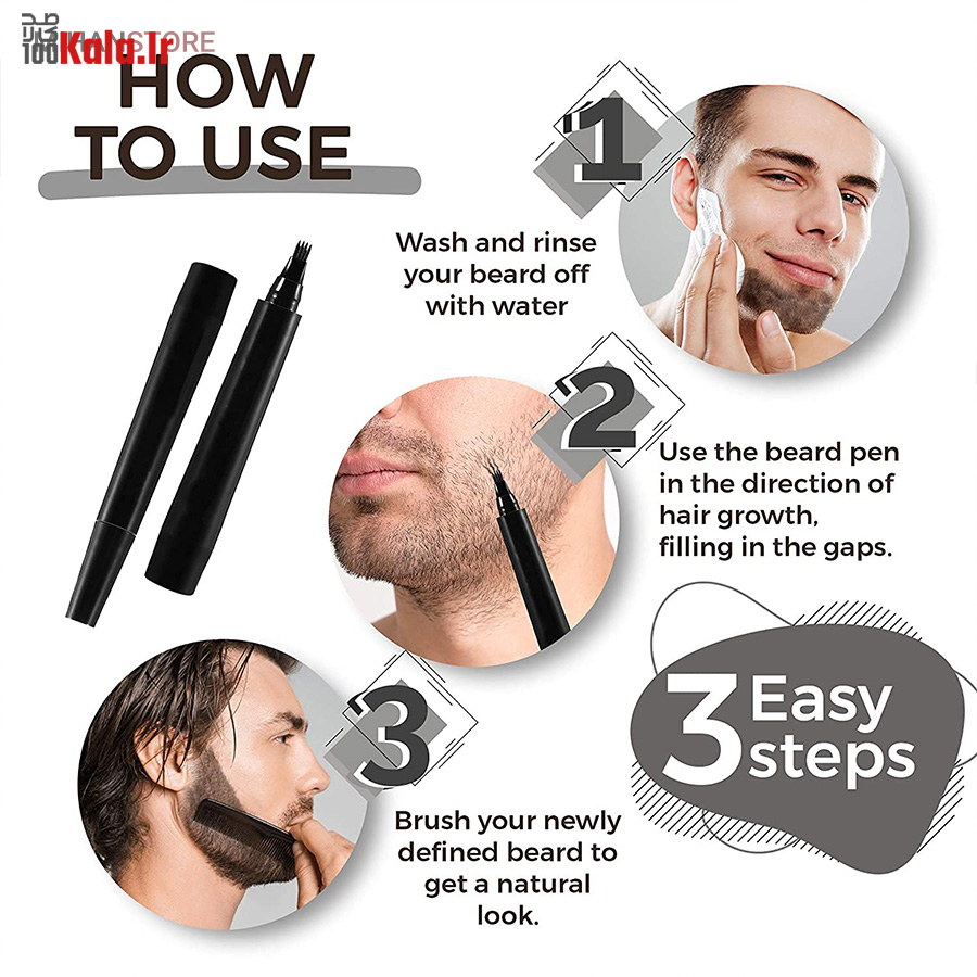 قلم هاشور حرفه ای ریش، مو و ابرو BEARD PEN 27 قلم هاشور حرفه ای ریش، مو و ابرو BEARD PEN - Image 27