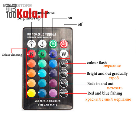 لامپ خودرو مدل Multi Color 3 لامپ خودرو مدل Multi Color - Image 3