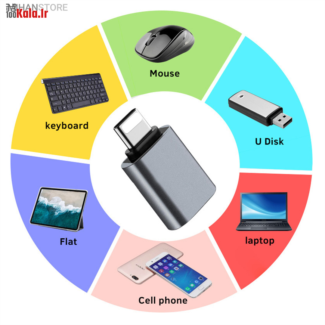 مبدل OTG برای آیفون (لایتنینگ) 16 مبدل OTG برای آیفون (لایتنینگ) - Image 16