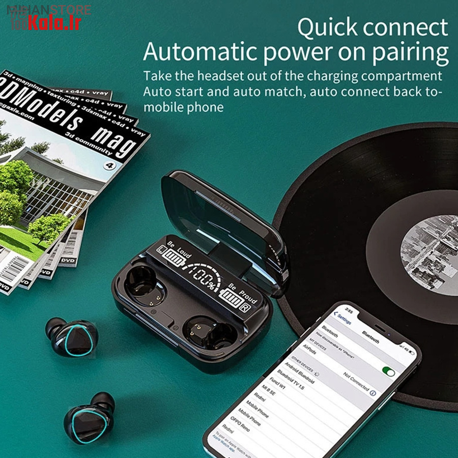 هندزفری ایرپاد بلوتوثی مدل M10 19 هندزفری ایرپاد بلوتوثی مدل M10 - Image 19