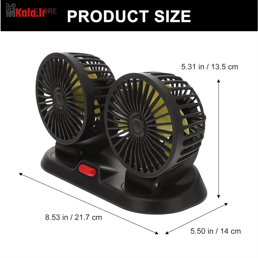 پنکه دو قلو فندکی خودرو 1 پنکه دو قلو فندکی خودرو