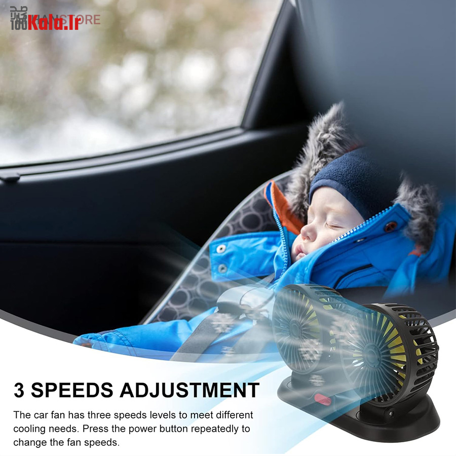 پنکه دو قلو فندکی خودرو 14 پنکه دو قلو فندکی خودرو - Image 14