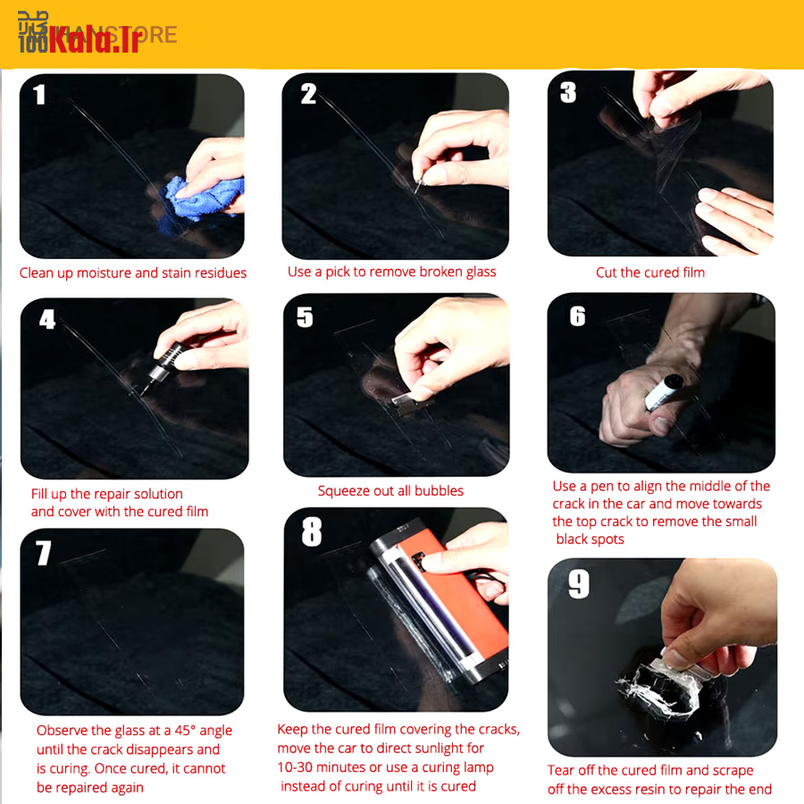 چسب ترمیم ترک شیشه 26 چسب ترمیم ترک شیشه - Image 26