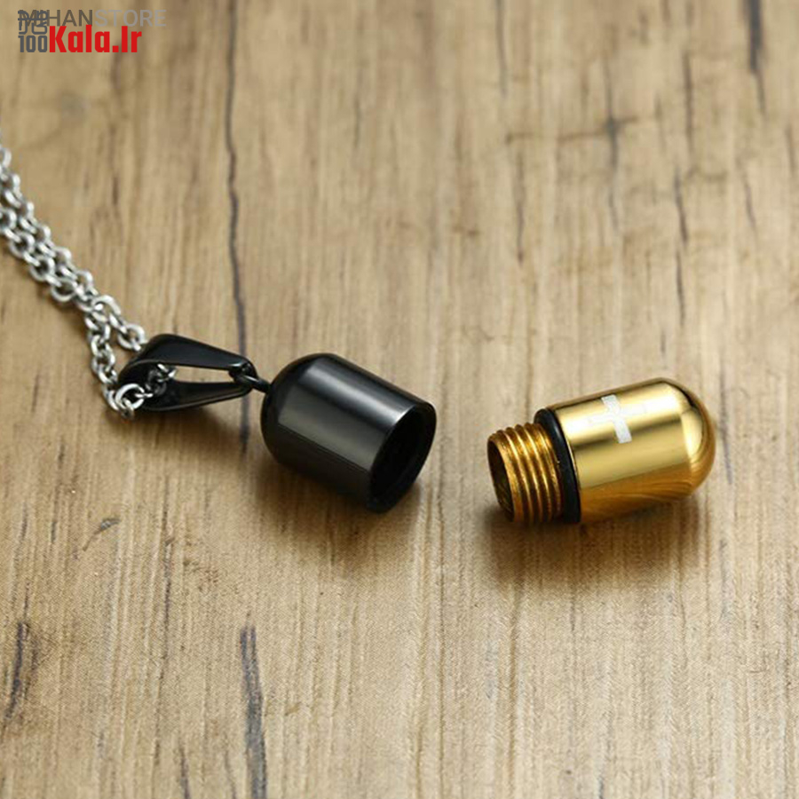 گردنبند استیل طرح کپسول عشق 4 گردنبند استیل طرح کپسول عشق - Image 4