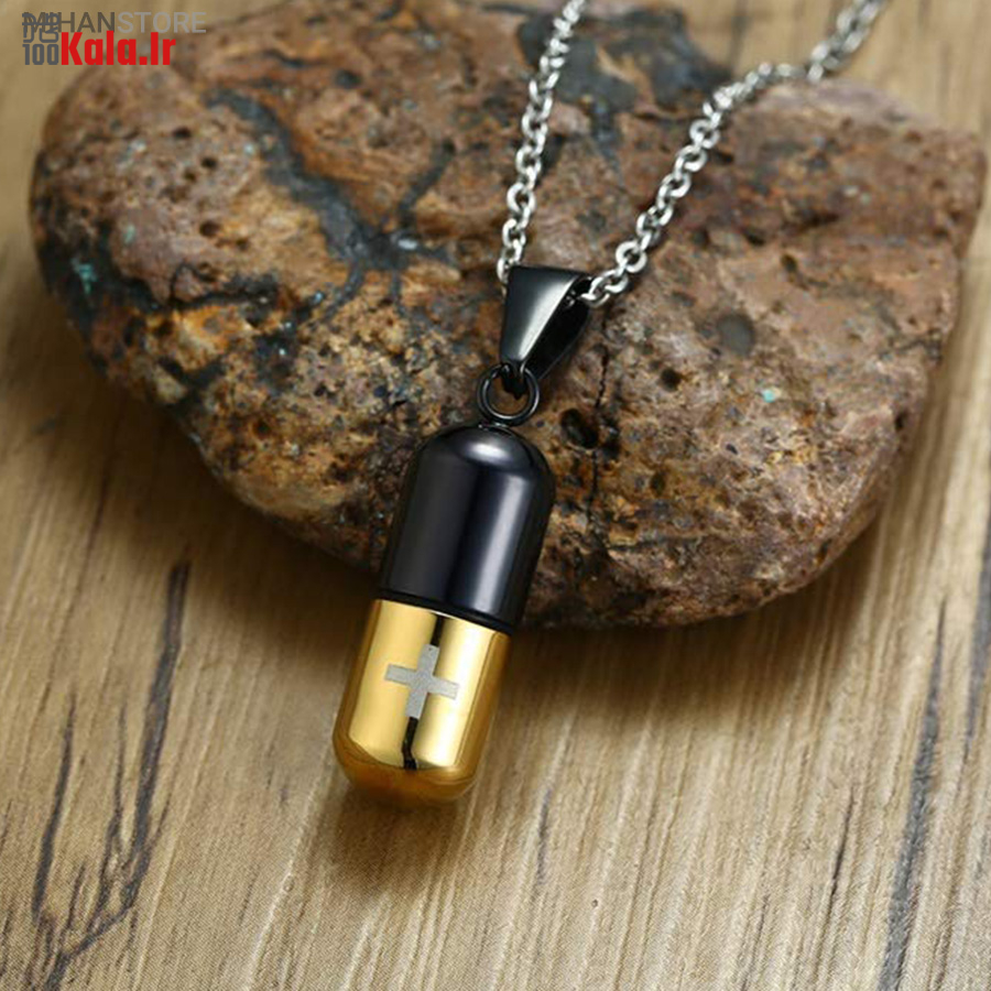 گردنبند استیل طرح کپسول عشق 5 گردنبند استیل طرح کپسول عشق - Image 5