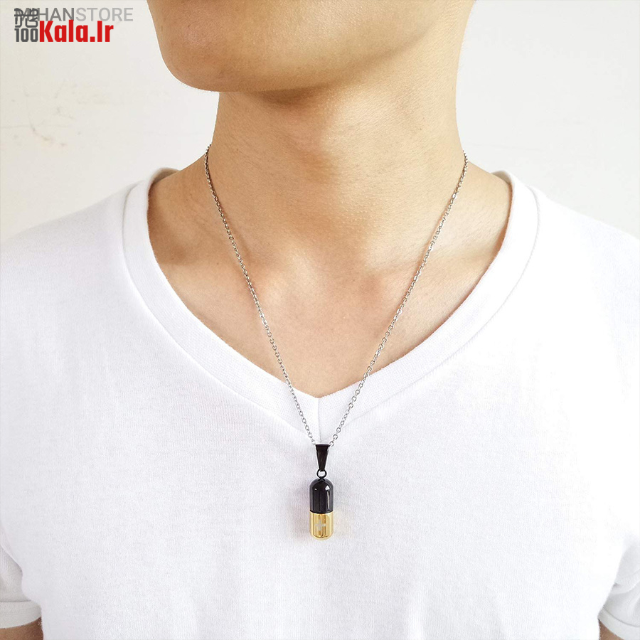 گردنبند استیل طرح کپسول عشق 6 گردنبند استیل طرح کپسول عشق - Image 6