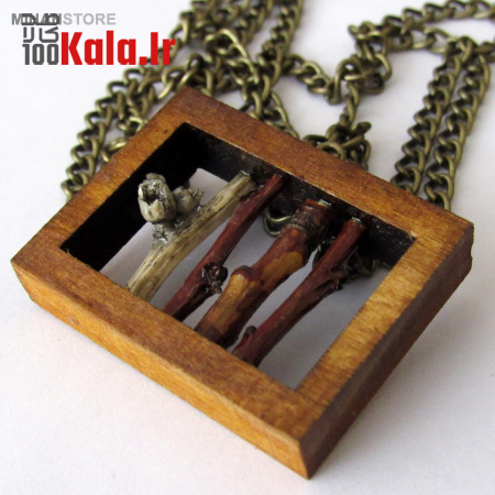 گردنبند چوبی دست ساز مدل Fence 1 گردنبند چوبی دست ساز مدل Fence