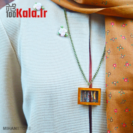 گردنبند چوبی دست ساز مدل Fence 7 گردنبند چوبی دست ساز مدل Fence - Image 7